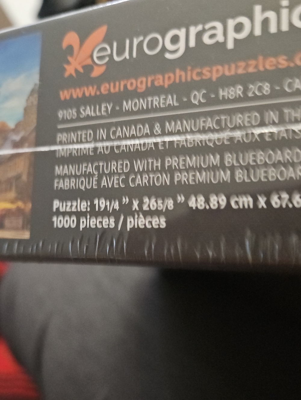 Eurographics Quartier Petit Champlain Quebec Puzzle Jigsaw 1000 Pieces - Picture 5 of 5
